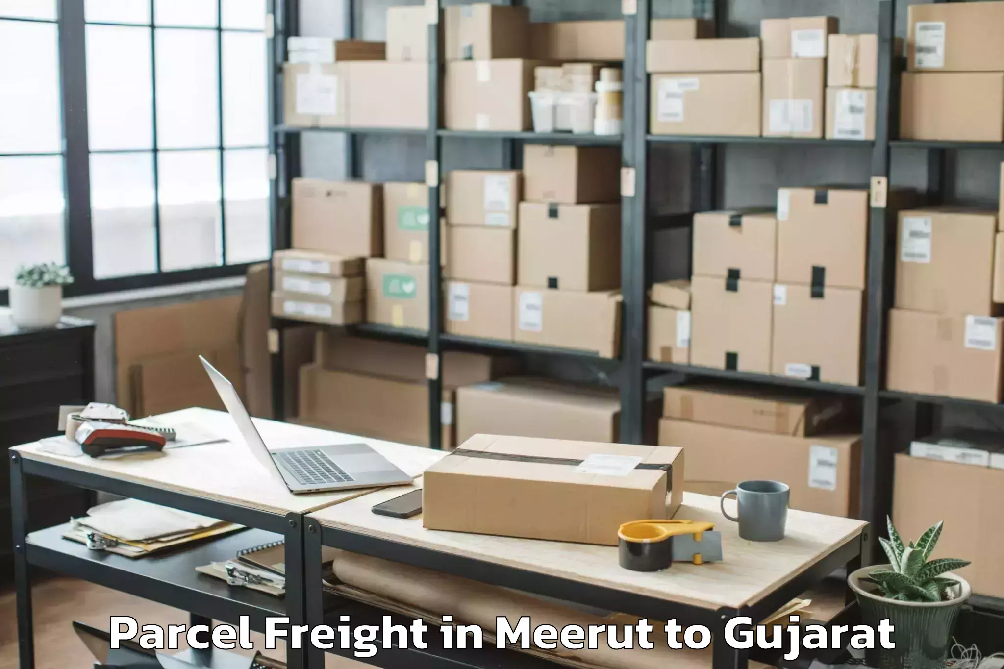 Easy Meerut to Udhana Parcel Freight Booking